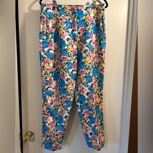 Zara pants with a high waist- floral